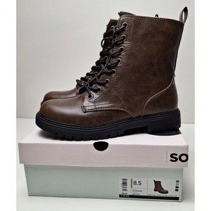 NIB! Sonoma Goods for Life Reindeer Women's Combat Boots Brown-Asst. Sizes
